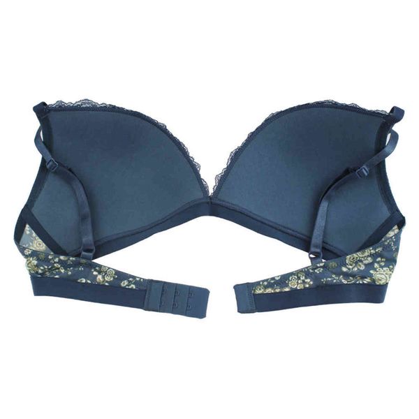 NXY set sexy MiaoErSiDai Nuove donne sexy reggiseno in cotone Confortevole reggiseno per tutti i giorni Set pizzo stampato floreale reggiseno slip femminile lingerie 32-38 BCD Cup 1128