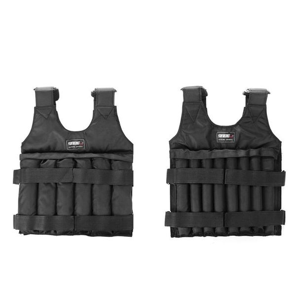 

20kg/50kg loading weight vest for boxing training workout fitness gym equipment adjustable waistcoat jacket sand clothing accessories