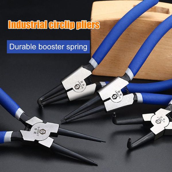 

professional hand tool sets portable 7inch circlipsnap ring pliers internal external curved straight tip multifunctional home crimp durable