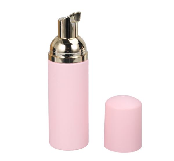 

storage bottles & jars 30 pcs/lot 60ml pink plastic foam pump refillable empty cosmetic bottle lashes cleanser shampoo with golden cap