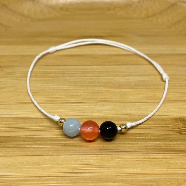 

charm bracelets women handmade love summer thread with gold plated jewelry 2021 fashion natural stones accessories gift wholesale, Golden;silver