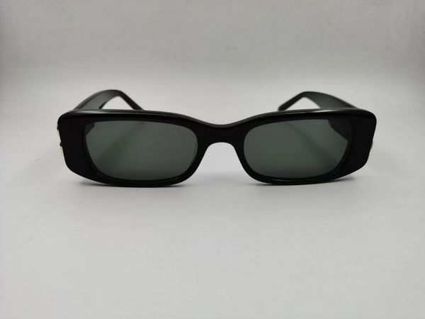 

luxury rectangle women sunglasses fashion womens brand deisnger full frame uv400 lens summer style big square come with package 0096, White;black