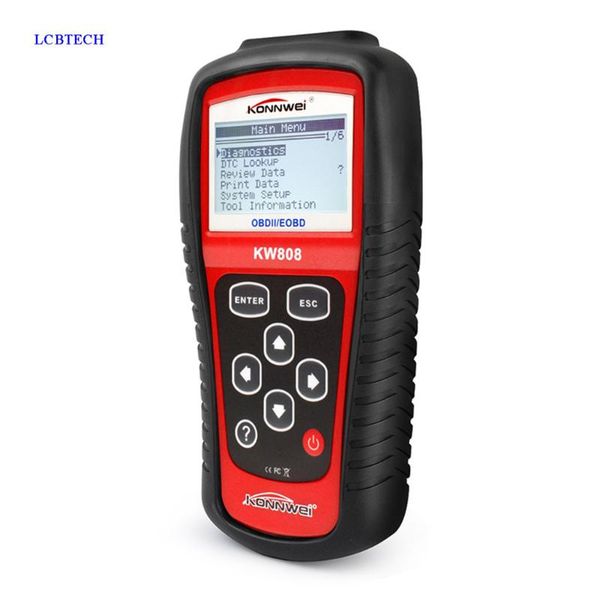 

code readers & scan tools 2021 latest kw808 car diagnostic tool obdii automotive scanner reader decoder eobd engine fault detection multilin