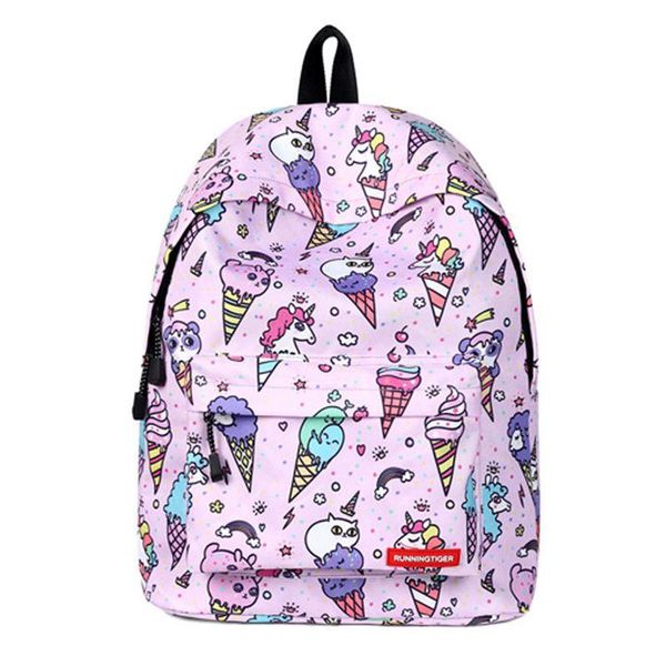 

arrival cute cartoon printing backpack bag fashion school bags for teenagers girls durable 14 inch laptop