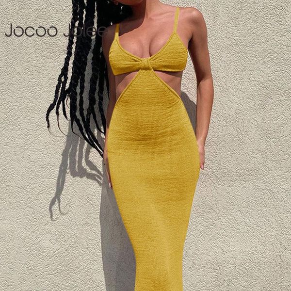 

women summer vacation knit elegant party club hollow pleated low-cut backless slim bodycon maxi dress 210428, Black;gray