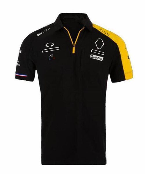 

f1 racing polo suit spring and autumn team lapel t-shirt same style customization