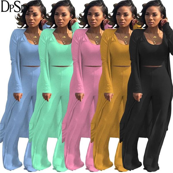 

two piece dress spring 2021 women street casual style round neck short elastic long pants sleeve outwear pure color 3 sets, White