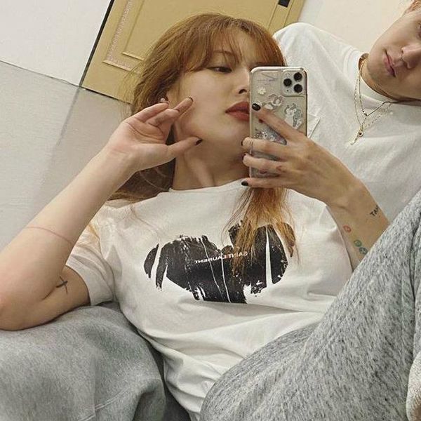 

style shift love letter printing white t-shirt casual women women's