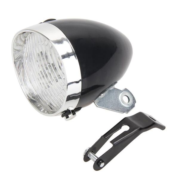 

bike lights 3 led bicycle headlight waterproof front light road vintage lamp (black) high quality