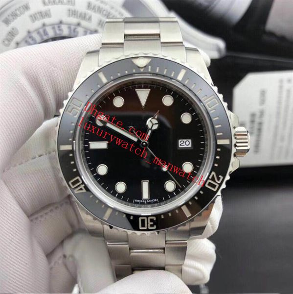 

luxury mens watches 44mm 116660 v5 bp maker watch asia 2813 movement mechanical automatic 316l steel ceramic bezel wristwatches, Slivery;brown