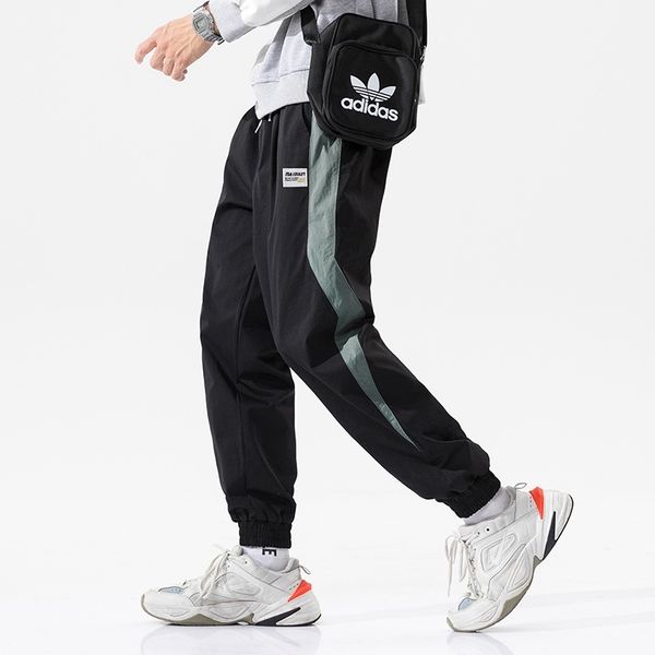 

2021 autumn casual wear new sports men's loose fashion student pants, Black