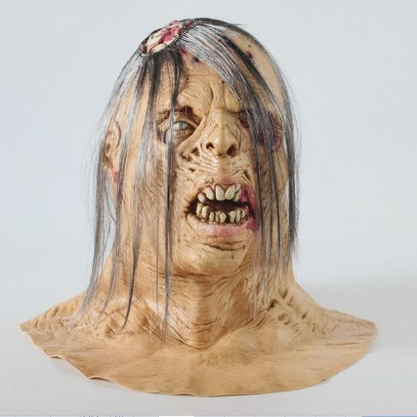 

party masks kigurumi halloween cosplay horror monster helmet masquerade props terror full head latex scary brain mask zombie
