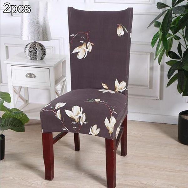 

spandex slipcovers dining room printed chair covers home kitchen office seat