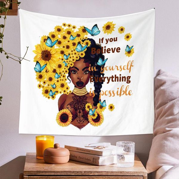 

tapestries fashion wall tapestry flower girl patterns background cloth hanging carpet household decorations for bedroom