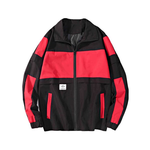 

men's jackets men streetwear loose casual outwear coats hip hop windbreaker jacket plus size man mnrd, Black;brown