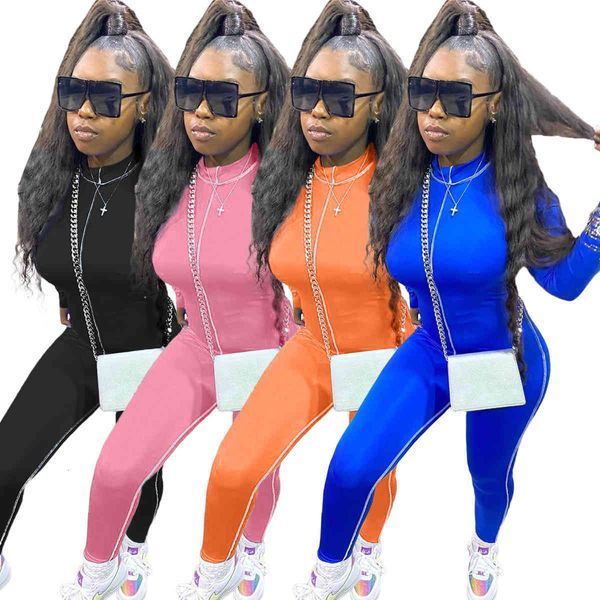 

women's jumpsuits & rompers europe and america autumn winter casual solid color urban fashion leisure splicing 4-color long sleeve, Black;white