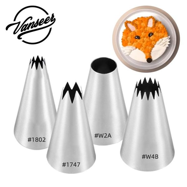 

pastry nozzle tools cream accessories animal cake baking stainless steel children family diy set &