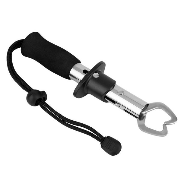 

1pc fish grippers portable gripper stainless steel handle grab carp lip grip alicate de pesca fishing tackle tools accessories