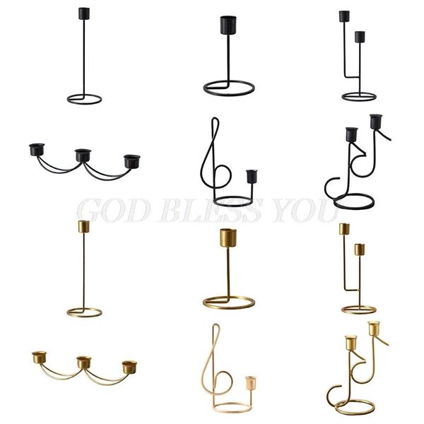 

candle holders nordic style wrought iron geometric holder candlestick candelabrum rack deskwedding home decoration drop