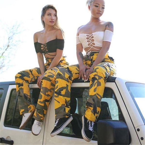 

women's jeans women sports camo denim harem pants womens high streetwear loose outdoor casual camouflage trousers 41*, Blue