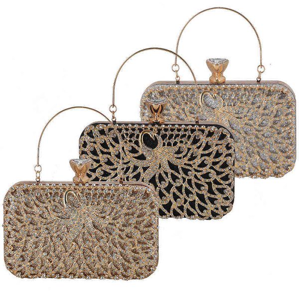 

2021 women's handbag with diamond banquet evening ess dinner bag