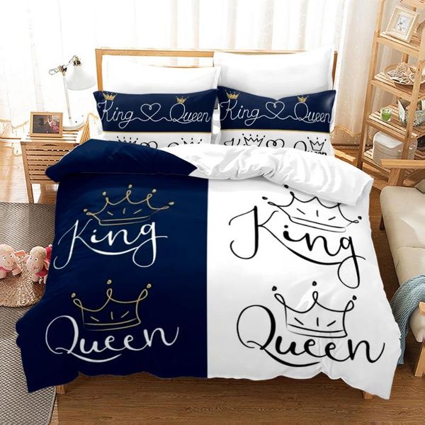 

bedding sets king  lovers set single twin full size lover oil painting bed children's kid bedroom duvetcover 012