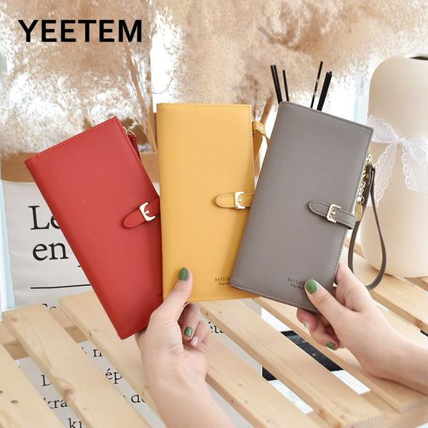 

wallets women 2021 purse long wallet female simple cold multifunctional student zipper men with coin pocket, Red;black
