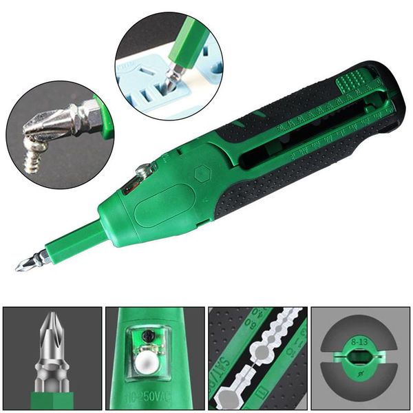 

in 1 multifunction wire stripping plier screwdriver electrical tester pencil tool non-contact ac voltage detector meter hand tools
