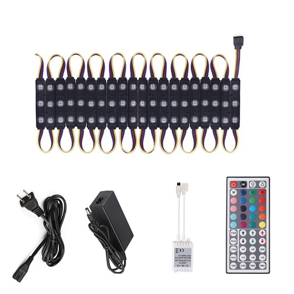 

12v storefront lights rgb smd5050 ip66 window led light 3led module lighting waterproof business decorative with adhesive-for store indoor c