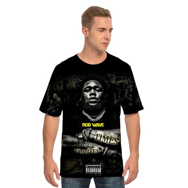 

rod 3d tshirt o-neck women men short sleeve harajuku streetwear 2021 summer men's t-shirts, White;black