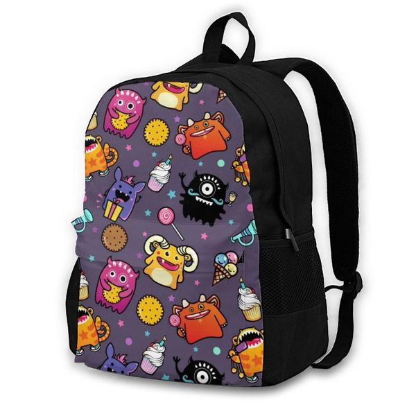 

backpack men womencartoon monsters students high middle school bags for laptravel backpacks