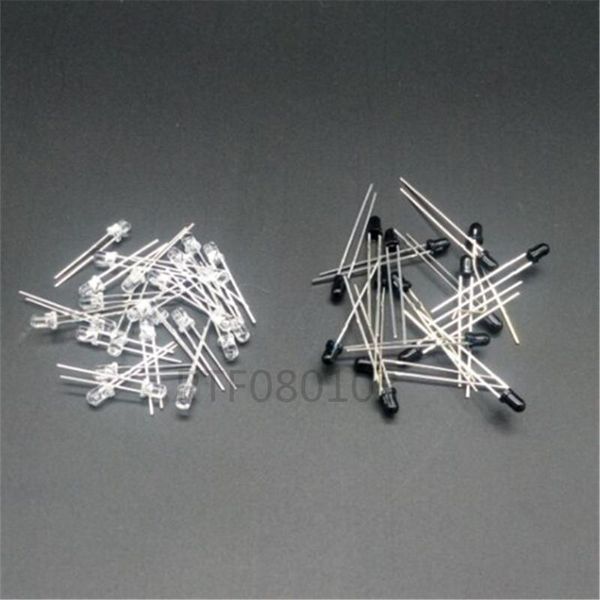 Minchas leves 100pcs 3mm850nm 940nm IR LED emissor de infravermelho e receptor Diodos de 5mm 850nm