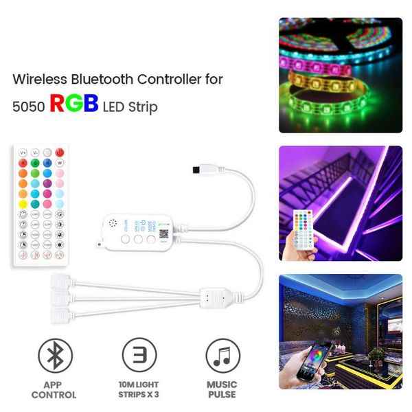 

controllers color led light with controller, bluetooth smart phone app24 button bar remote control, one for three lights control