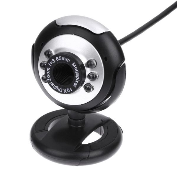 

webcams usb 2.0 web camera 6 led night light hd webcam mic for computer pc lapdeskdrop