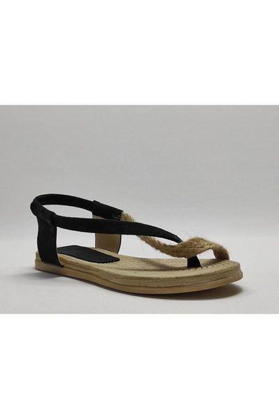 

women's black flat bottom sandals