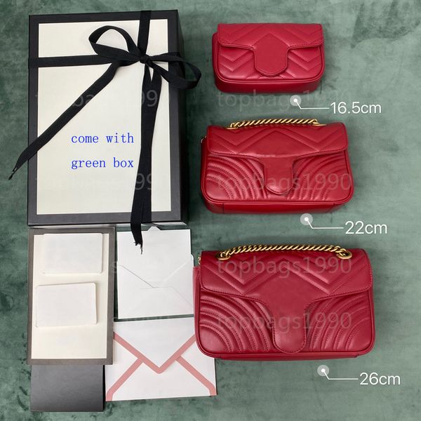 

cross body bag classic luxury designers handbag real genuine leather bags women fashion size 16.5 22 26 cm