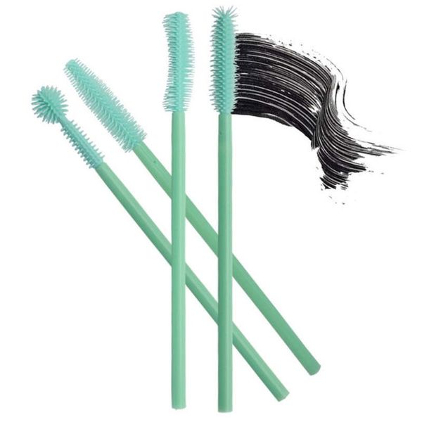 

makeup brushes 50 pcs disposable silicone gel eyelash brush mascara wands eye lashes extension tool cosmetic tools