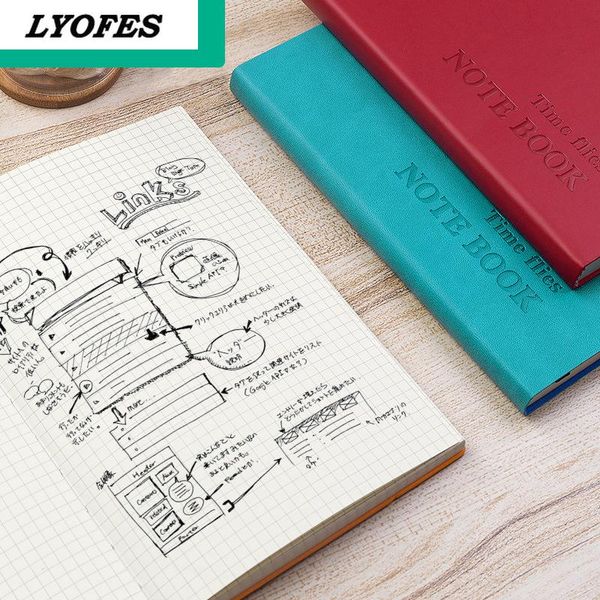 

notepads thick a5 journals notebooks daily business office work simple grid college diary school supplies sketchbook budget book, Purple;pink