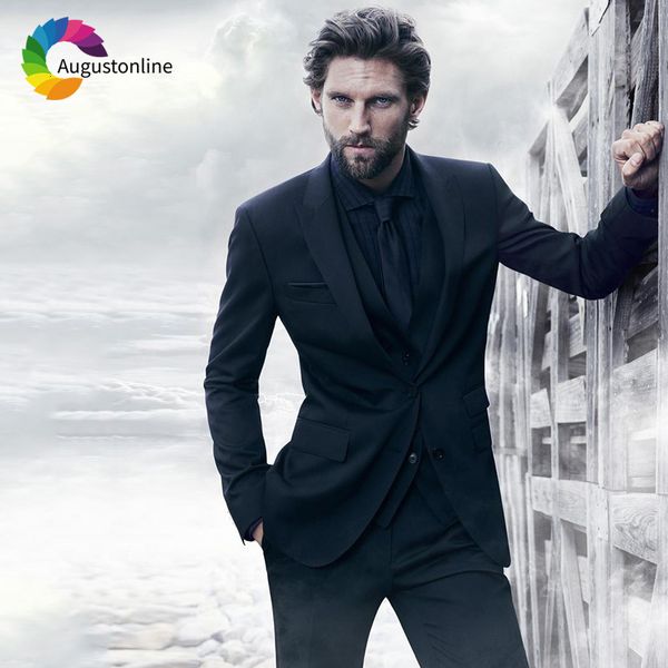 

men's suits & blazers black men business wedding blazer custom slim fit formal groom tailored tuxedo man prom terno masculino, White;black