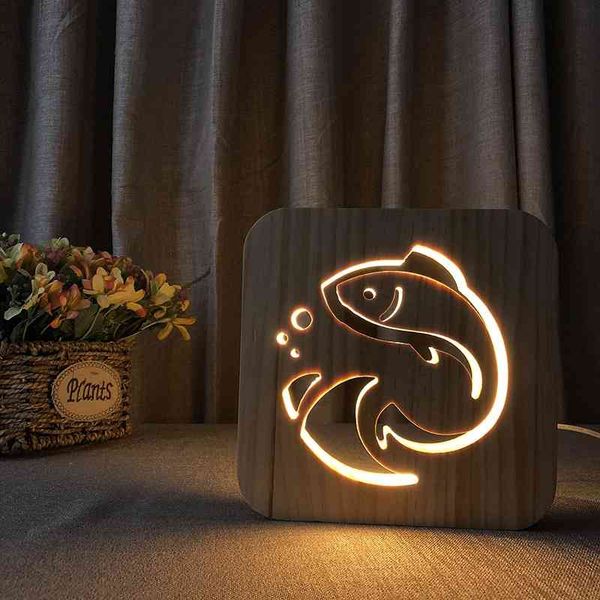 

led wooden table lamp fs-t1855w