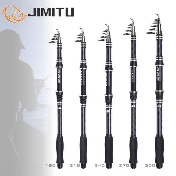 

boat fishing rods jumitu 1.8m-3.0m portable belt easy to assemble aluminum alloy handle sea lure rod throwing