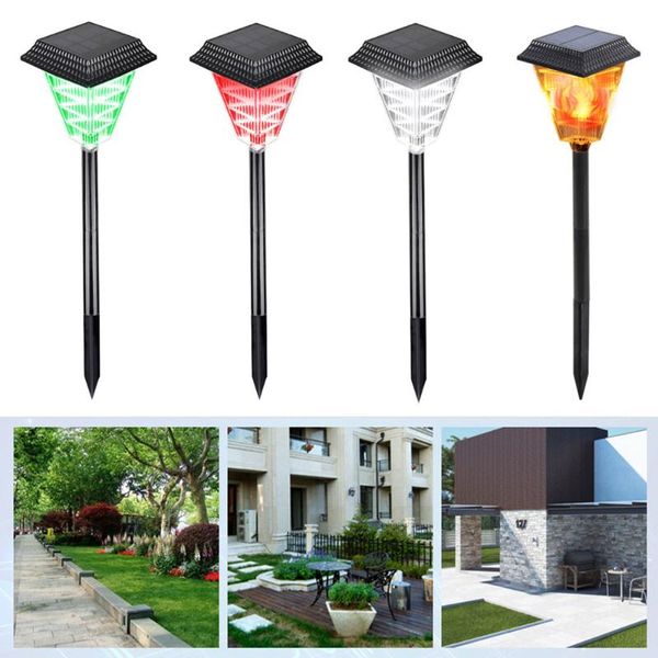 

garden decor waterproof outdoor fence home pathway abs landscape lawn yard led solar light decoration lights lamps
