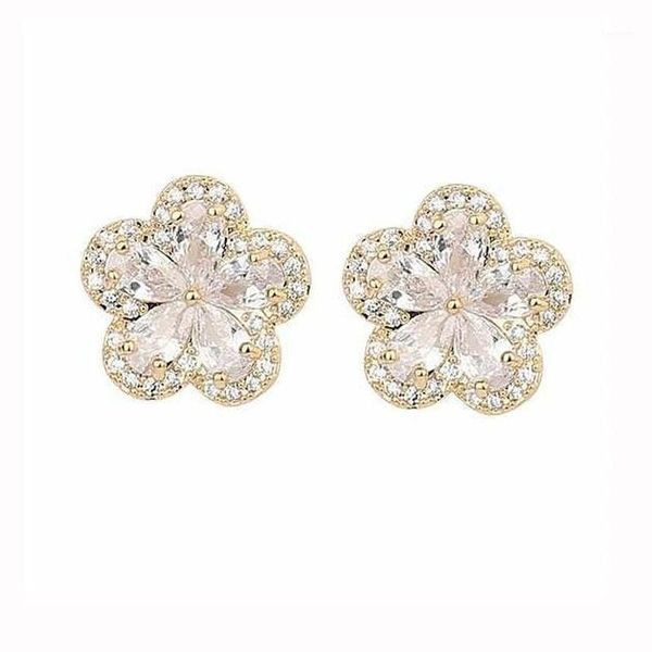 

10pcs 3 colors crystal cosmos parts zircon flower flat alloy embedded 3d nail art luxury jewelry ,ghhg1, Silver;gold