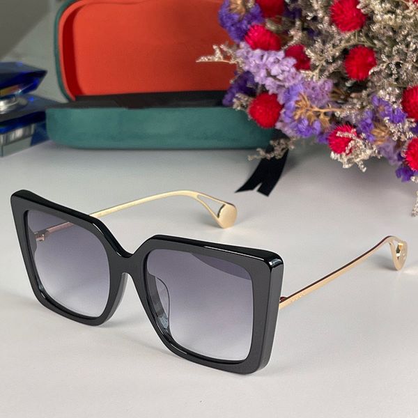 

sunglasses for men and women summer style 0435 anti-ultraviolet retro plate square plank full frame fashion eyeglasses random box, White;black