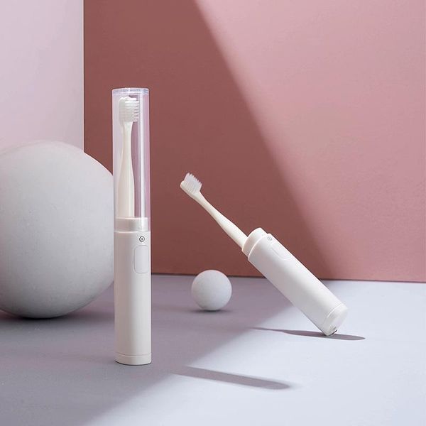 

smart electric toothbrush no printing sonic vibration send brush waterproof small soft bristled set for quick cleaning