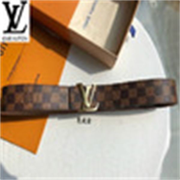 

brand designer luxury belt bright gold letter buckle brown plaid male authentic official mens belts for men women belt with box, Silver