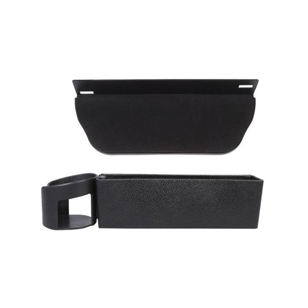 

car organizer 2pcs storage box slit container pu leather case seat for vehicle home