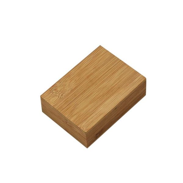 Scatole portaoggetti Bidoni Push-pull Interruttore chiuso Scatola di bambù senza vernice primaria Carta da gioco quadrata creativa Personalizzata in legno