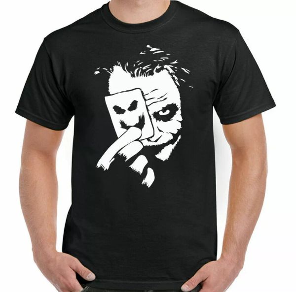 

joker tshirt men batman suicide squad joaquin phoenix jocker tee, White;black