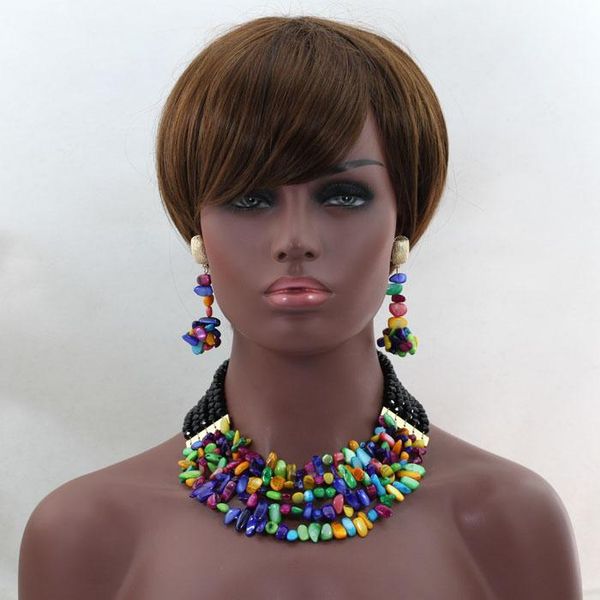 

earrings & necklace arrival multicolors jewelry beads set unique design bracelet handmade hx424, Silver